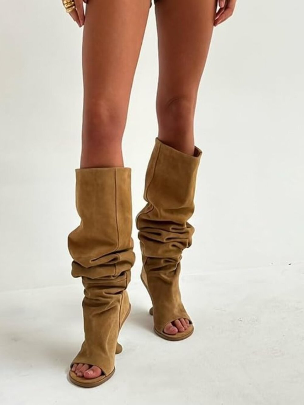 Leather Knee High Boots